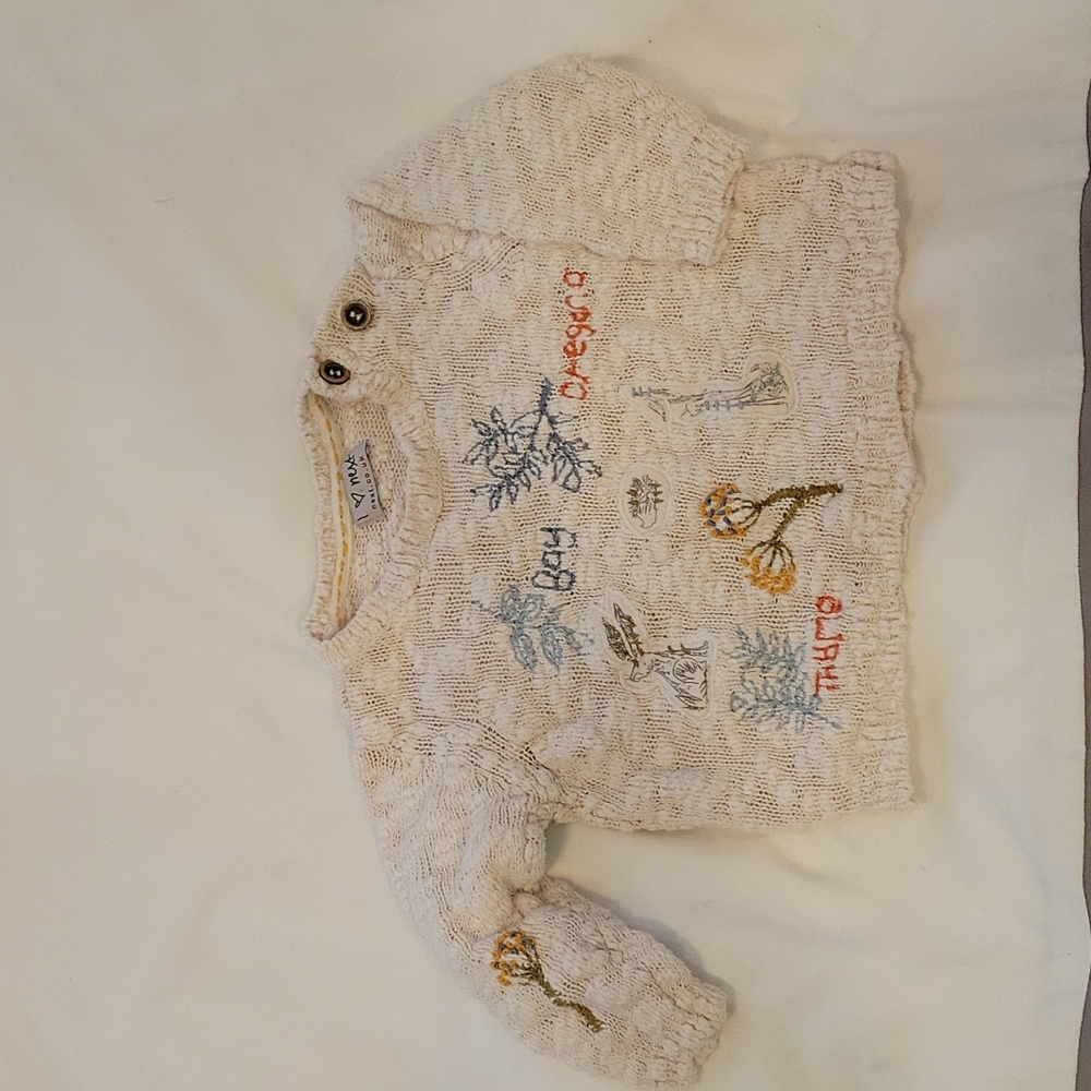 Next Baby Pullover Sweater Cream 9-12mos